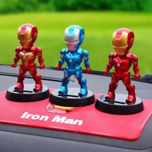Solar Iron Man Car shake head automatically Decoration Auto Creative Auto Cute Shaking Car Center Console Decoration