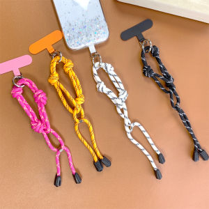 Short Woven Phone Strap Womens Style Keychain Mobile Phone Case Drop Protection Multi-strand Anti-fall Hanging Chain