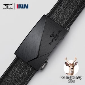 SEPTWOLVES | Dây Nịt Da Hươu Có Khóa Tự Động