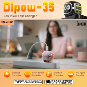 Divoom DIPOW-35 GaN Pixel Fast Charger 35W High-Speed Charging Mini Charger