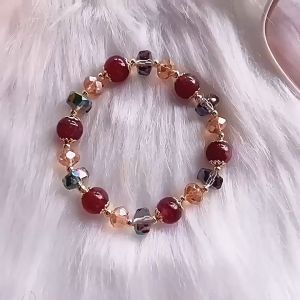 Lucky Crystal Bracelet for Women Lucky Charm Fashion Health Wealth Elastic Wristband Gift Jewelry