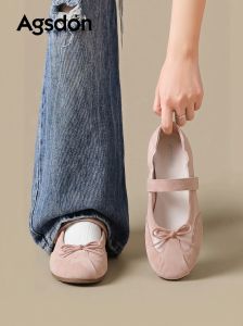 Agsdon | Lightweight Soft Bottom Mary Janes Flat Shoes