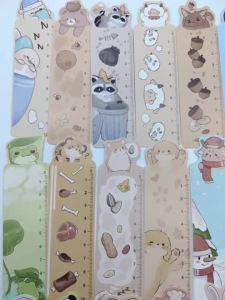 30pcs Animal Ruler Bookmarks for Readers and Office Supplies Panda Rabbit Deer Bookmarks for School Reading