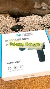 Winland Alat pijat elektrik Massage gun - DEEP TISSUE MUSCLE -HITAM layar sentuh 32 GIGI