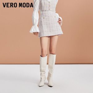 Vero Moda | Elegant Sweet Chanel Style A-Line Textured Skirt