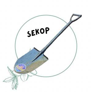 Sekop Sekrop dan Lempak Besi Plat Alat Gali Tanah dan Pasir