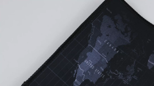 #Mouse Pad Gaming Desk Mat Motif Peta Dunia Panjang