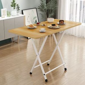MEIKAIBIN | Portable Rectangular Folding Table for Home Small Space Renting and Vending