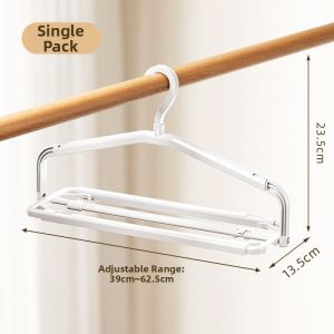 Adjustable Wind-Resistant Clothes Hanger
