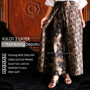 KULOT LAYER PREMIUM Batik Motif Kembang Sepatu