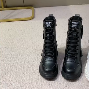 Giày Đế Xuồng Cổ Cao 7cm Kéo Khóa PB590-4221