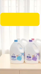 Nước giặt xã cho bé 2 in 1 Dnee Organic Thái Lan 3L Hồng