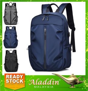 Aladdin Beg Galas Remaja Wanita Lelaki Sekolah ( Women Men Travel Oxford USB Waterproof Backpack Bag Student Sports ) 1R4