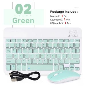 2026 New Multi-language Wireless Keyboard Mouse Ultra-Thin Bluetooth-compatible Keyboard for iPad Samsung Huawei Phone Tablet