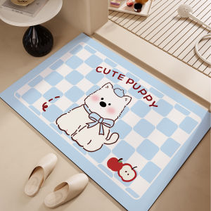 Silica Gel Absorbent Anti-slip Cartoon Bathroom Mat