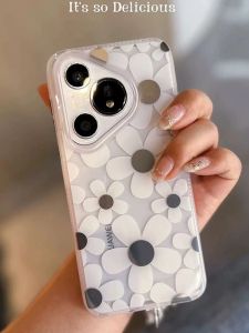 Mikalen New Release Huawei Pura70 pro Phone Case Transparent Fresh Floral Full Protection High End Womens Style Eco Friendly