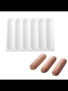 Khuôn Silicon Làm Bánh Éclair Hình Que Dài Thân Thiện Với Môi Trường Dụng Cụ Làm Bánh Nhà Bếp Dụng Cụ Làm Bánh Ngọt