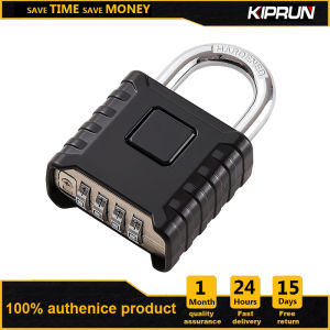 KIPRUN Heavy Duty Combination Padlock 4 Digit High Security Padlock Weatherproof Lock for Fence Gate Shed Home School Warehouse