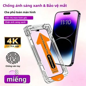 3 Miếng Dán Cường Lực Chống Ánh Sáng Xanh Bảo Vệ Mắt Độ Nét Cao NNBILI Dành Cho iPhone 17 16 15 14 13 Pro Max