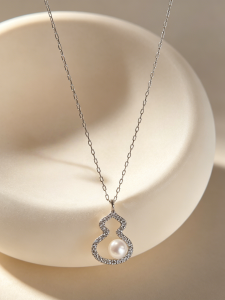YISHU | Trendy Natural Freshwater Pearl Necklace S925 Silver