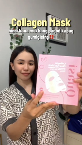 Quasi Collagen Glow Up Mask 4pcs Bio Collagen Facial Mask Deep Hydrating Brightening Glass Skin Pore Refining Firming Face Mask