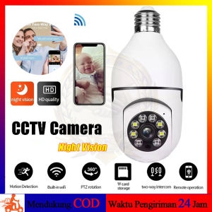 CAMERA CCTV Smart WiFi Motion Detection Kamer Lampu 360 Degree PTZ View Home Security IP Camera V360PRO