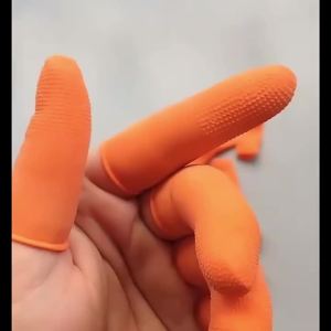 10/30/50 Disposable Latex Finger Cots Wear Resistant Fingertip Protector for Watch Repair Handmade Painting Nail Art