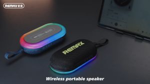 Remax Speaker Wireless Bluetooth Loudspeaker RGB Deep Bass Speakers TWS Portable Spiker