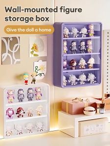 Trove Acrylic Display Rack Popmart Blind Box Wall Mounted Display Box Storage Cabinet Stand Multi-layer Dustproof
