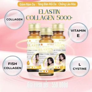 ELASTIN COLLAGEN 5000+ giúp làm đẹp và trẻ hóa làn da hộp 10 lọ *30ml