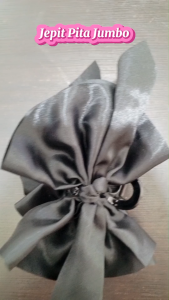 AKSESORIS JEPITAN RAMBUT MOTIF PITA SATIN  / MODEL DUA SISI / JEPITAN KOREA