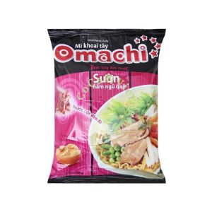 บะหมี่กึ่งสําเร็จรูปเวียดนาม Mi Omachi รสเอ็นเนื้อปรุงสุกสีแดงซุปสําเร็จรูป 5 Goi x 80g วิธีบรรจุภัณฑ์: บรรจุภัณฑ์