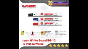 Spidol White Board Snowman BG-12 Pcs / BG12 Papan Whiteboard Besar Hitam