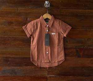 Kemeja anak lengan pendek motif polos best seller katun premium