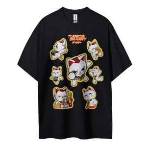 เสื้อยืด Dandadan ลายตัวละคร Turbo Granny Crazy Cat ข้อความภาษาญี่ปุ่น พิมพ์ลาย ผู้ชาย ผู้หญิง ทรงโอเวอร์ไซส์ หลวม สบาย ทันสมัย สไตล์ลำลอง
