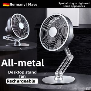 mave | Quiet Portable Mini Table Fan Foldable Stand USB Charging