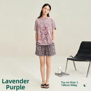 Super Cool Summer Sleepwear Fashionable Leopard Print