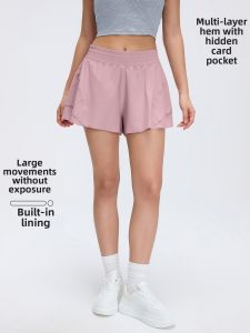High-Waist Quick-Dry Inner Lining Shorts Privacy-Friendly & Breathable Fitness Shorts