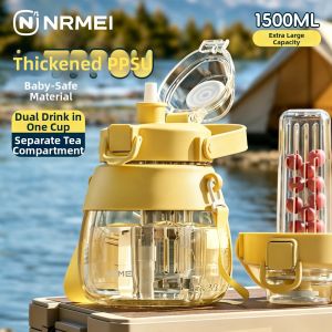 nRMEi | Ly Tumbler PPSU Dung Lượng Lớn có Ống Hút cho Trẻ Em và Người Lớn Dùng Ngoài Trời Chống Nhiệt
