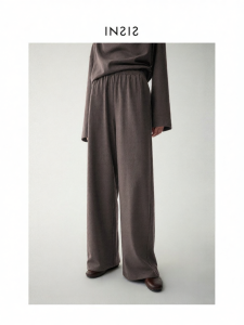 INSIS FEMME | Merino Wool Knit Loose Waist Long Pants