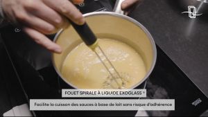 ไม้ตีไข่ สเปตูล่า ตะกร้อ แบบสายขด EXOGLASS ขนาด 34 ซม. - MATFER BOURGEAT