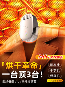 Portable Travel Dryer Folding Disinfection Mini Clothes Drying Hanger Home Dormitory Business Trip Clothesline Heat Wind Circulation