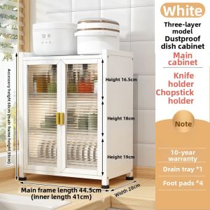 HANYUXUAN | Multi-Function Dish Drying Rack Storage Organizer Dustproof