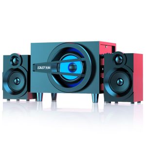 SAST A6 ลําโพง  สเตอริโอ HIFI สามารถเชื่อมต่อได้ทั้งเดสก์ท็อป/โน้ตบุ๊ค/ทีวี ลำโพงคอม ลำโพงบลูทูธ ลำโพงTV เบสแน่นหนัก เสียงเซอร์ราวด์ 9D