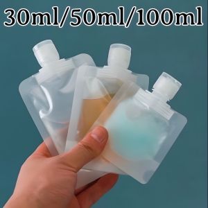 DuduMart 30ml/50ml/100ml Travel Bag Fluid Makeup Pouch Toiletry Lotion Shampoo Squeeze Pouch Bottle Bag