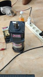 AC Dinamo Motor Gearbox 3Phase 150W - 200W SPG Induction Motor High Torque