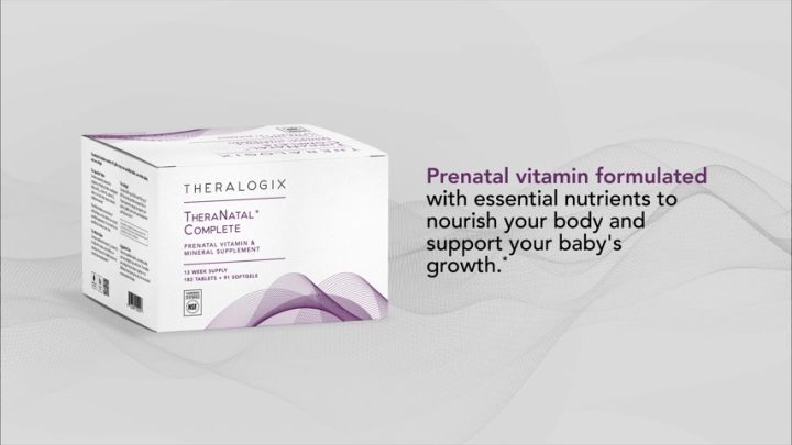 Theralogix Theranatal Complete Prenatal Vitamin Supplement **บำรุงครรภ์** TheraNatal Complete Prenatal Vitamins by theralogix