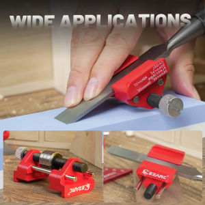 Honing Guide Chisel Sharpening Jig for Chisels 1/8” to 1-7/8” & Planer Blades 1-3/8” to 3-1/8” Adjustable Angle Guide Sharpener