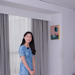 Invisible Fan Light with Remote Control Smart LED Fan Light Round Ceiling Fan for Living Room