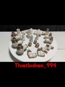 Van tiết lưu khí nén TPC KOREA ren ngoài 3/8" = 17mm ra ống hơi 8-10mm ̣̣